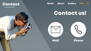 design 1 contact page