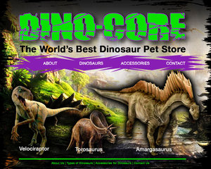 Home page - selling dinosaurs