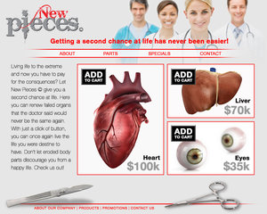 Home page - selling organs