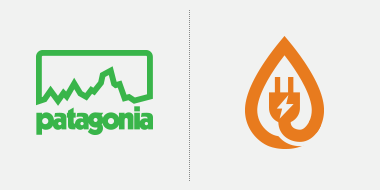 Patagonia and AOL Autos Logo