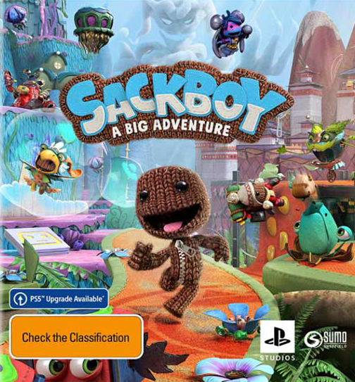sackboy a big adventure game cover graphic
