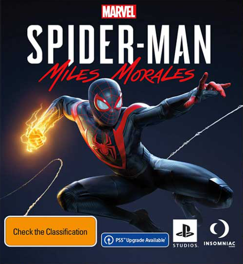 spiderman miles morales game cover graphic