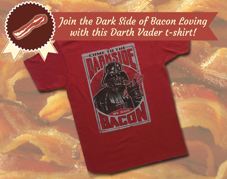 image of darth vader bacon t-shirt