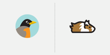 DDC Birdwatching and (P)earl logos